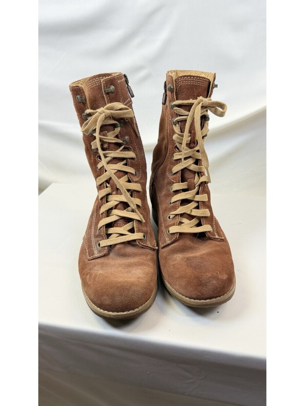 Timberland Earthkeepers Shoreham Mid Suede Lace Up/zip Boots Brown Womens Sz 9